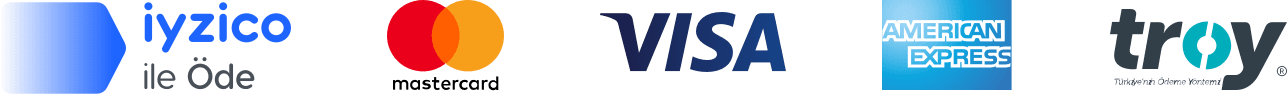 iyzico ile Ode, MasterCard, VISA, American Express ve Troy